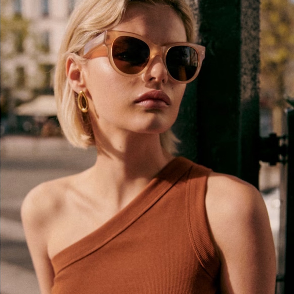 Sezane Chiara Sunglasses in Blush